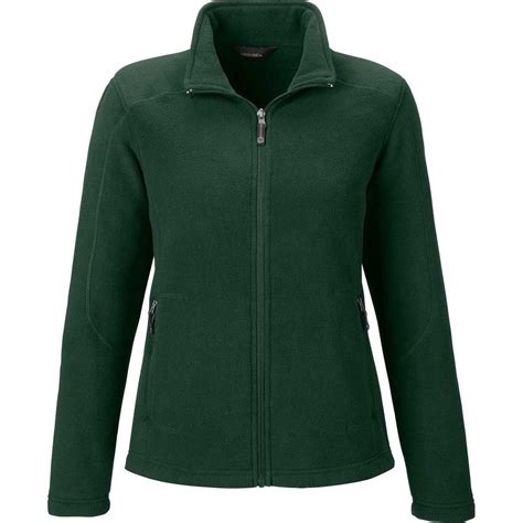 North End Womens Forest Green Voyage Fleece Jacket