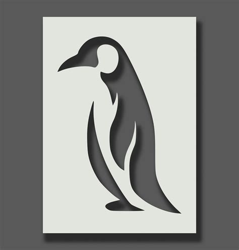 Penguin Stencils Reusable Stencils for Wall Art Home Décor | Etsy