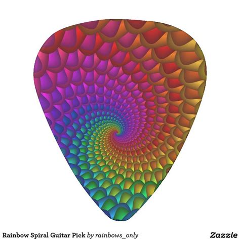 Rainbow Spiral Guitar Pick Guitar Pick Rainbow Picks