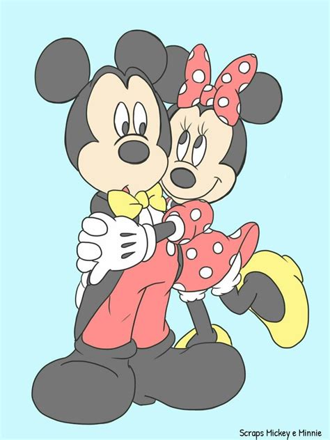 Mickey And Minnie Hug