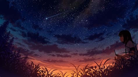 Night Sky Anime Wallpapers Top Free Night Sky Anime Backgrounds