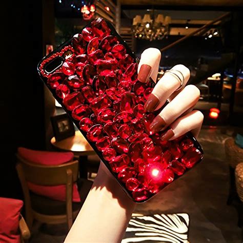 Red Ocyclone Iphone 8 Case Iphone 7 Case For Girl Women Glitter
