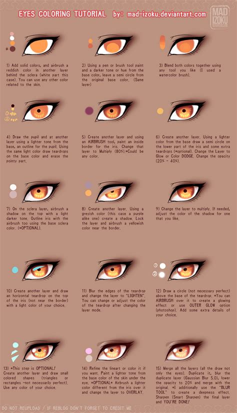 Eyes Coloring Tutorial Ver2 By Mad Izoku By Mad Izoku On Deviantart