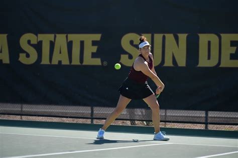 Asu Womens Tennis Wins Two Games On The Road Men Split Two At Home