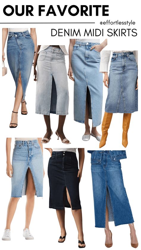 How To Wear A Denim Midi Skirt This Spring Effortless Style Nashville