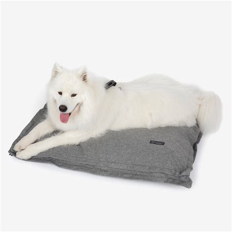 Grey Large Linen Pillow Dog Bed Nandog Pet Gear™