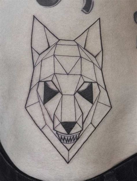 25 Amazing Geometric And Dotwork Wolf Tattoos Tattooblend