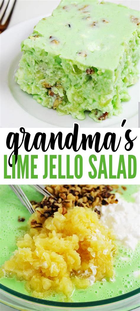 Search, discover and share your favorite jelly salad gifs. Grandma's Lime Green Jello Salad Recipe (with Cottage ...