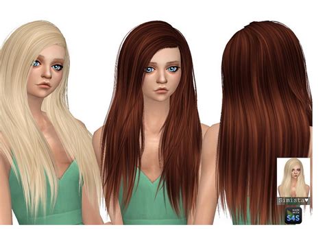 Simista Misery Hair Retextured Sims 4 Hairs