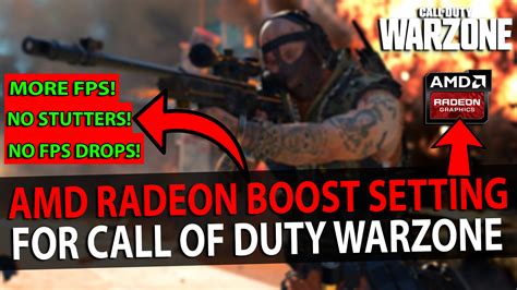 Call Of Duty Warzone Fps Boost Setting For Amd Radeon Fps Boost Guide