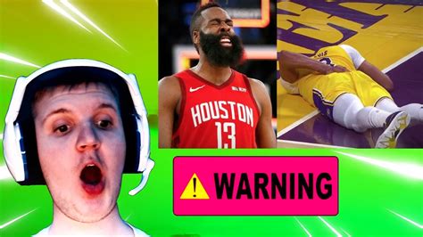 Cobey Brock Reacts To Nba Scary Fall Moments😟😟 Youtube