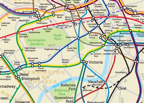 A ‘geographically Accurate Tube And Rail Map Of London Progressive