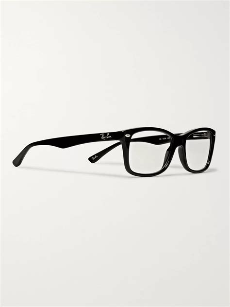 Black Square Frame Acetate Optical Glasses Ray Ban Mr Porter