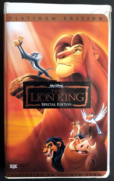 Walt Disney Dvd Covers The Lion King Platinum Edition