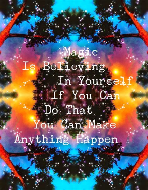 Magic Believe In Yourself Art Poster Print Poetry Inspirational Art