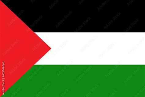 Flag Of Palestine Flag Of The Palestine Vector Page Symbol For Your