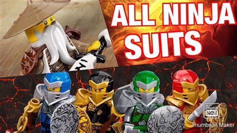 Lego Ninjago High Quality Look At All Ninja Suits Season 13 Youtube