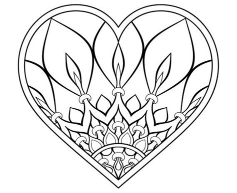 Heart Mandala Zentangle Tattoosilhouettesvggraphicsillustration