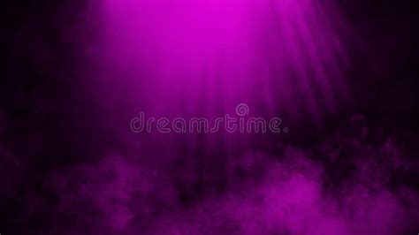 Purple Stage Spotlight With Smoke On The Floor Misty Texture Overlays