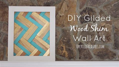 Diy Gilded Wood Shim Wall Art