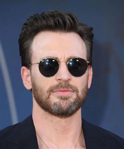 Chris Captain America Round Sunglasses Mens Sunglasses Christopher Evans Attractive Men