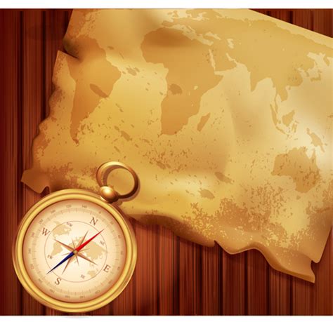 Old Map And Compass Backgrounds 03 Vector Business Free Download