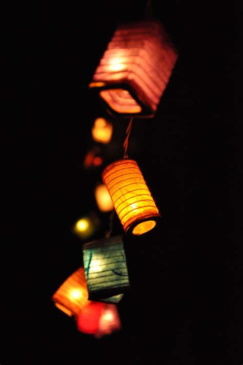 35 Bulbs Colourful Mulberry Paper Geometry Spring Lanterns For Etsy