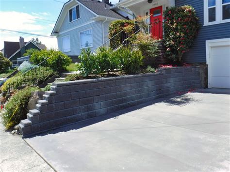 Driveway Retaining Wall Pacific Landscaping Inc