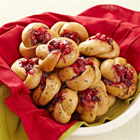 Diabetes is not a sentence to eat boring, bland foods. Whole-Wheat Cranberry Dinner Rolls Recipe - EatingWell