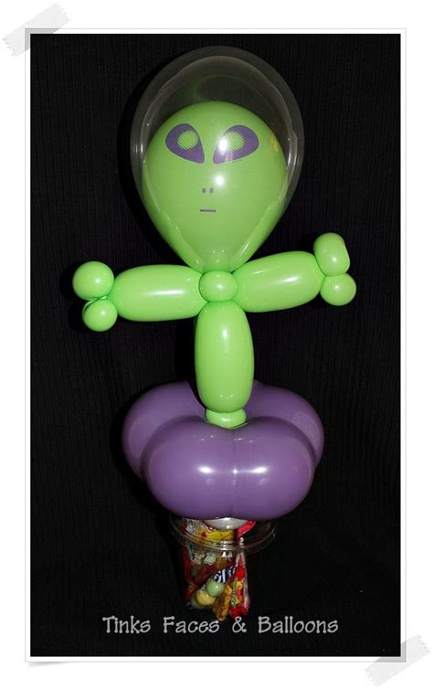 Alien Cup Buddy Balloon Modelling Valentines Balloons Candy Cup