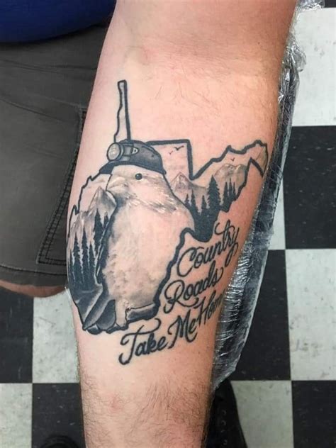 This subreddit is intended for posting your own personal tattoos, but also includes: West Virginia themed tattoo, canary with a coal miner ...