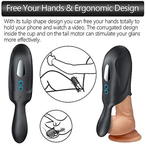 penis trainer male masturbator cup dual motors cheven penis training tool with glans and testicles