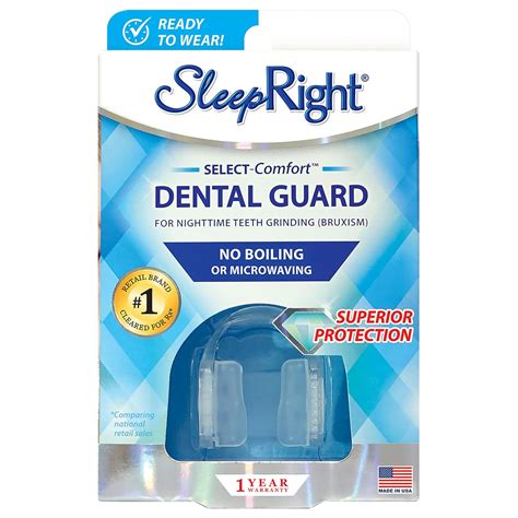 sleepright® select no boil dental guard sleeping teeth guard mouth guard to