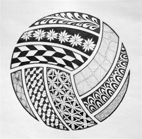 Artistic Volleyball Ball Drawing Volleyball Games