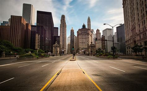 Free Download Hd Wallpaper Buildings Skyscrapers Street Roads Photo