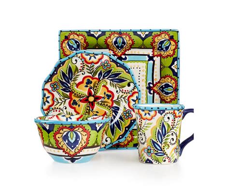 If you gravitate towards bold design, consider a colorful dinnerware set. Colored Dinnerware Sets & Certified International Vera ...