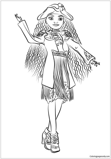 Descendants 2 printable coloring pages. Uma From Descendants Coloring Pages - Descendants Coloring ...