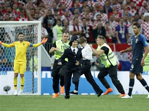 World Cup Final Protest Stewards To Be Punished For Failing To Stop Pitch Invasion By Pussy