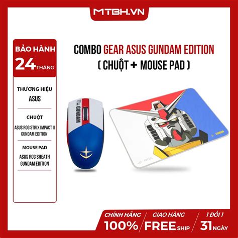 Combo Gear Asus Gundam Edition ChuỘt Mouse Pad Máy Tính Biên Hòa