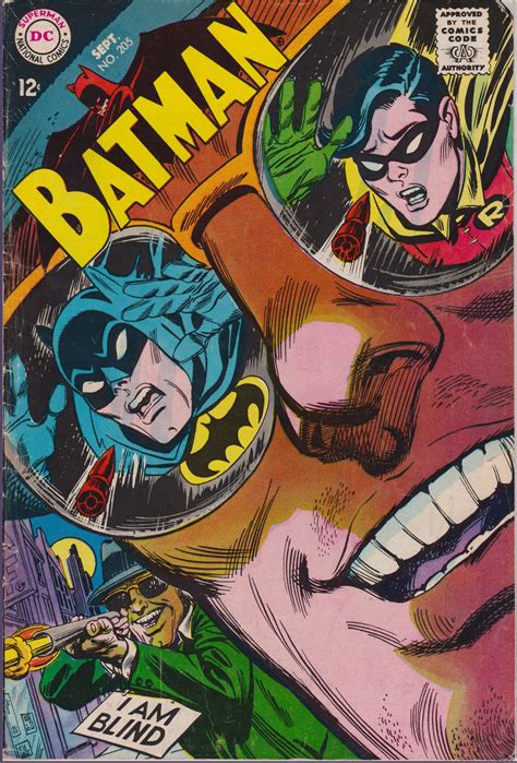 Batman 205 1940 1st Series September 1968 Dc Comics Grade Vgf With