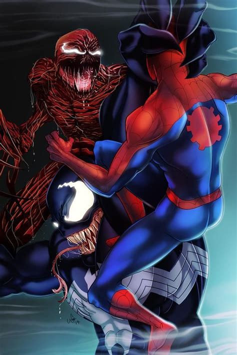 Venom Vs Spider Man Vs Carnage Man Vs Art Club Symbiote