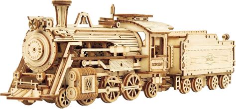 Locomotive Prime Steam Express Wooden 3d Puzzle Model