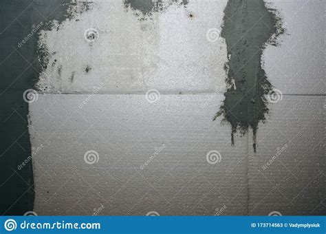Concrete Grey Background With White Dye And Holes Old
