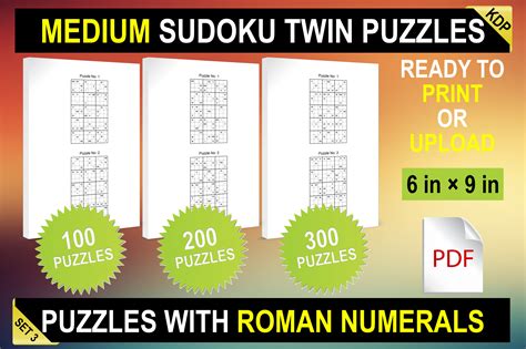Sudoku Twins 3 Medium Interiors Set 3 Graphic By Webmark · Creative Fabrica