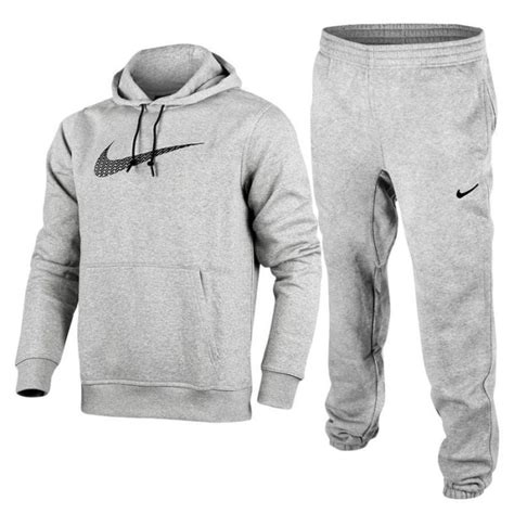 Details About Nike Mens Big Swoosh Full Tracksuit Fleece Hooded Jogging
