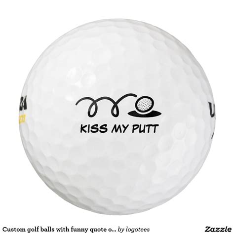 Golf can be a frustrating game; Custom golf balls with funny quote or name | Zazzle.com ...