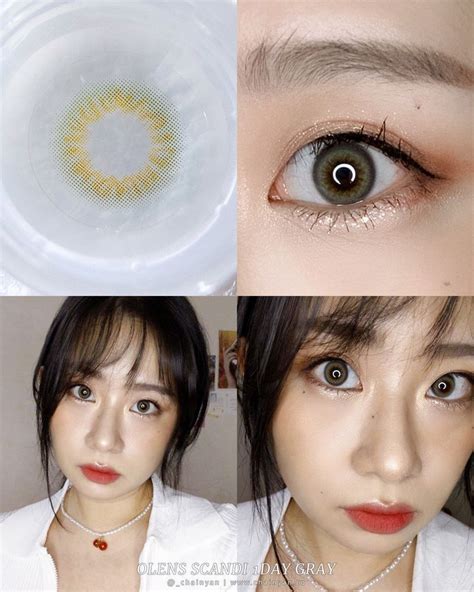 Colorful Moments — Olens X Blackpink Scandi 1day Gray Contact Lens