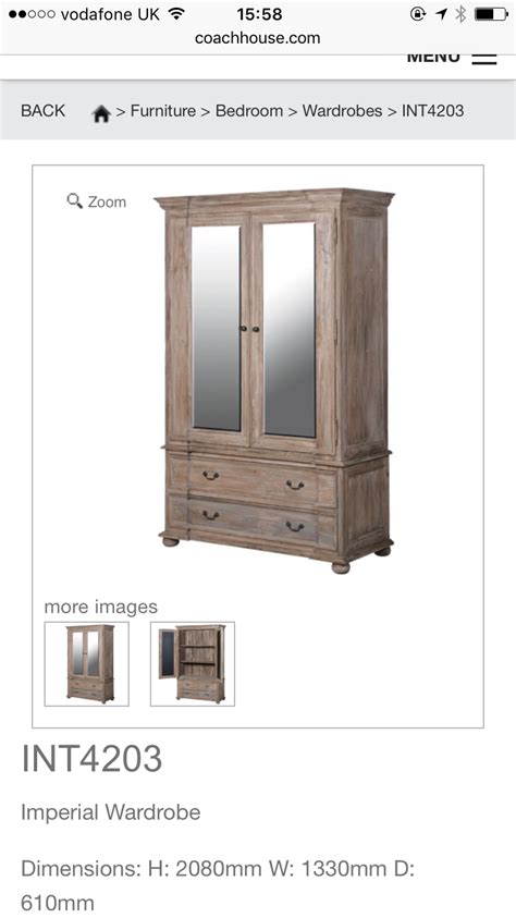 Pin By Fiona Oneill On Furniture Wardrobe Dimensions Furniture