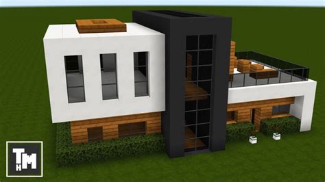 Cool Easy Modern House In Minecraft Inspiring Home Design Idea