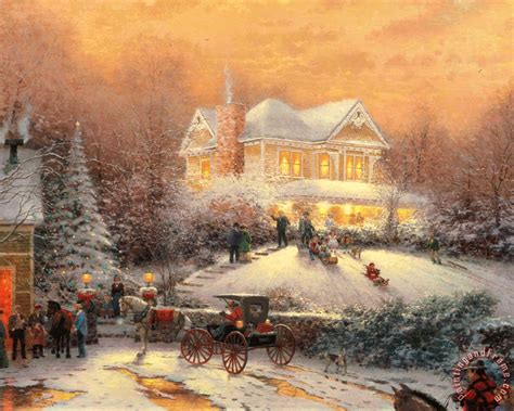 Thomas Kinkade Victorian Christmas Ii Painting Victorian